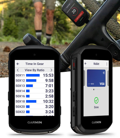 Garmin Edge 850 GPS-Fahrradcomputer – 2,7” Touchscreen, Karten-Navigation, mit blauer Silikonhülle & Powerbank