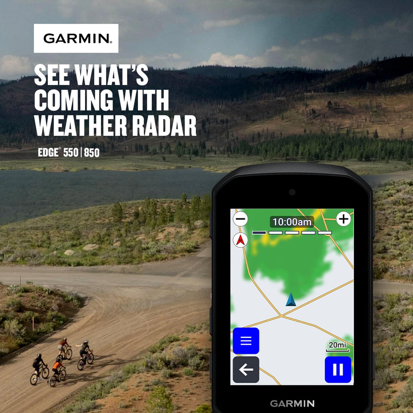 Garmin Edge 550 GPS-Fahrradcomputer – Farbdisplay, Karten-Navigation, Training & Leistungsanalyse (Bundle)